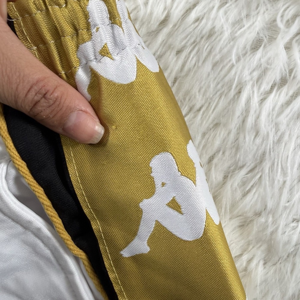 Kappa Sweatpants Men Medium Gold Logo Jogger Fit Streetwear Casual Athletic Pant - Picture 8 of 16